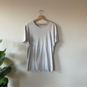 AllSaints men’s raw edge shirt sleeve t-shirt